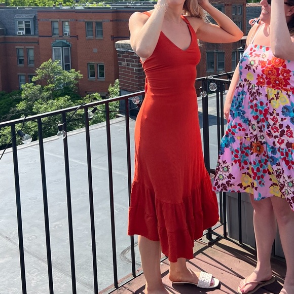 Revolve Free People Into You Red Maxi Dress - Picture 2 of 4